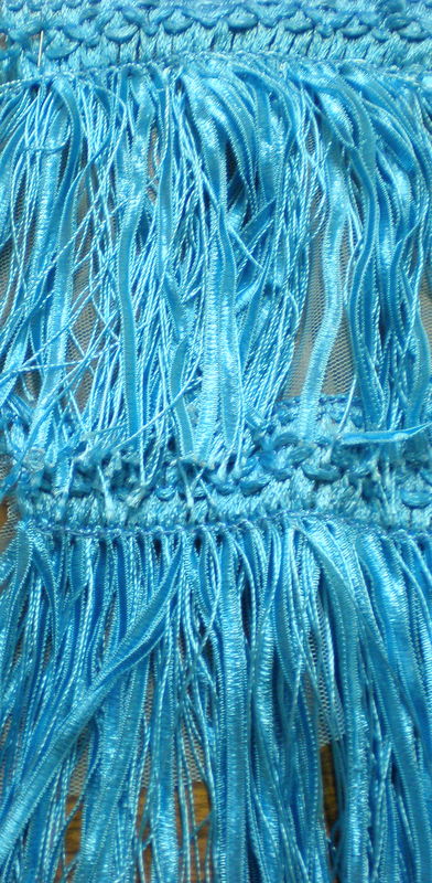 5.Turquoise Fringe Fabric